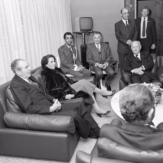 Zdjęcie 39: Visit of Chaim HERZOG, President of Israel at the EP in Strasbourg in February 1985