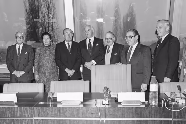 Zdjęcie 40: Visit of Chaim HERZOG, President of Israel at the EP in Strasbourg in February 1985