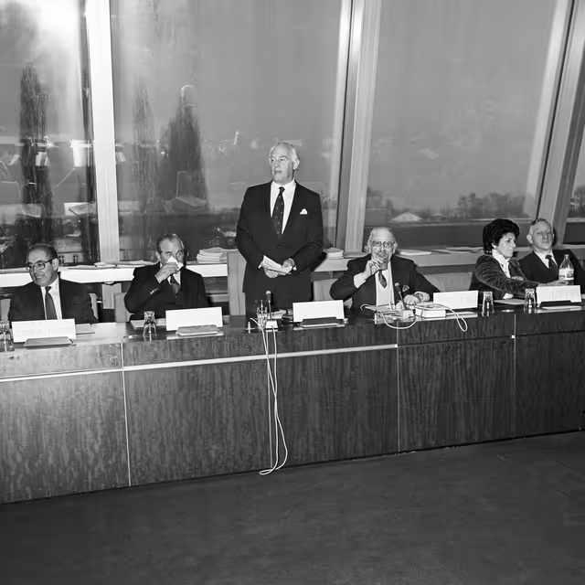 Zdjęcie 35: Visit of Chaim HERZOG, President of Israel at the EP in Strasbourg in February 1985