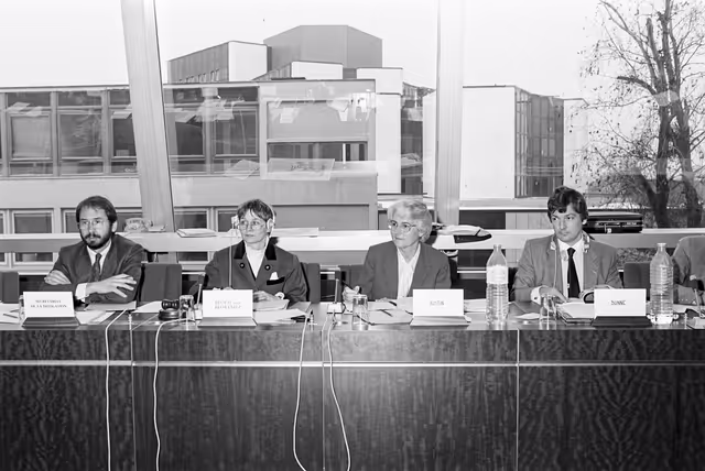 Billede 3: Meeting with New-Zealand Delegation at the EP in Strasbourg in February 1985