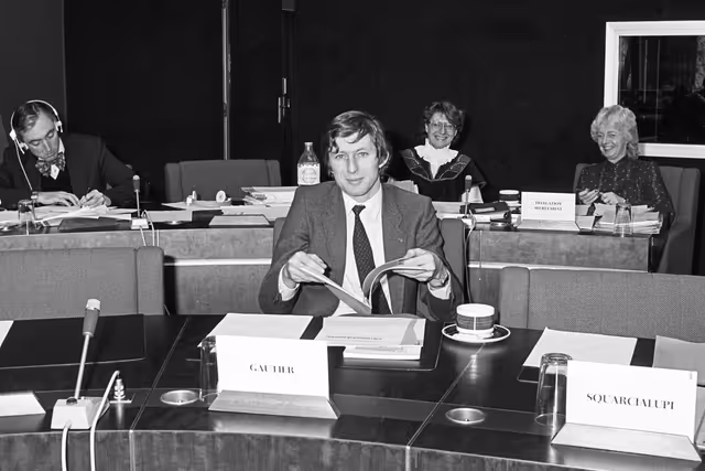 Billede 50: Meeting with New-Zealand Delegation at the EP in Strasbourg in February 1985