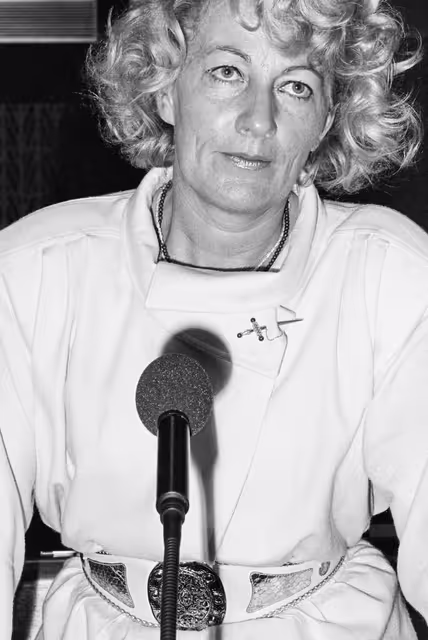 Billede 44: MEP Ursula BRAUN-MOSER during a session in the hemicycle of Strasbourg in February 1985.