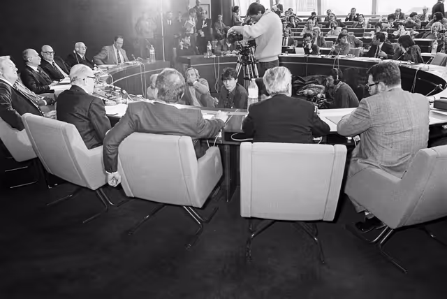 Zdjęcie 8: Press Conference at the EP in Strasbourg in February 1985