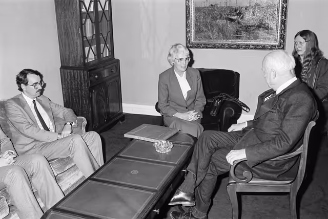 Billede 48: Meeting with New-Zealand Delegation at the EP in Strasbourg in February 1985