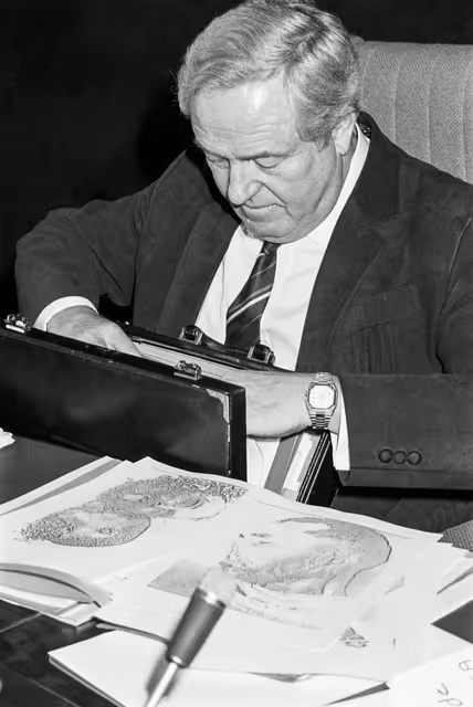 Zdjęcie 11: Press Conference at the EP in Strasbourg in February 1985