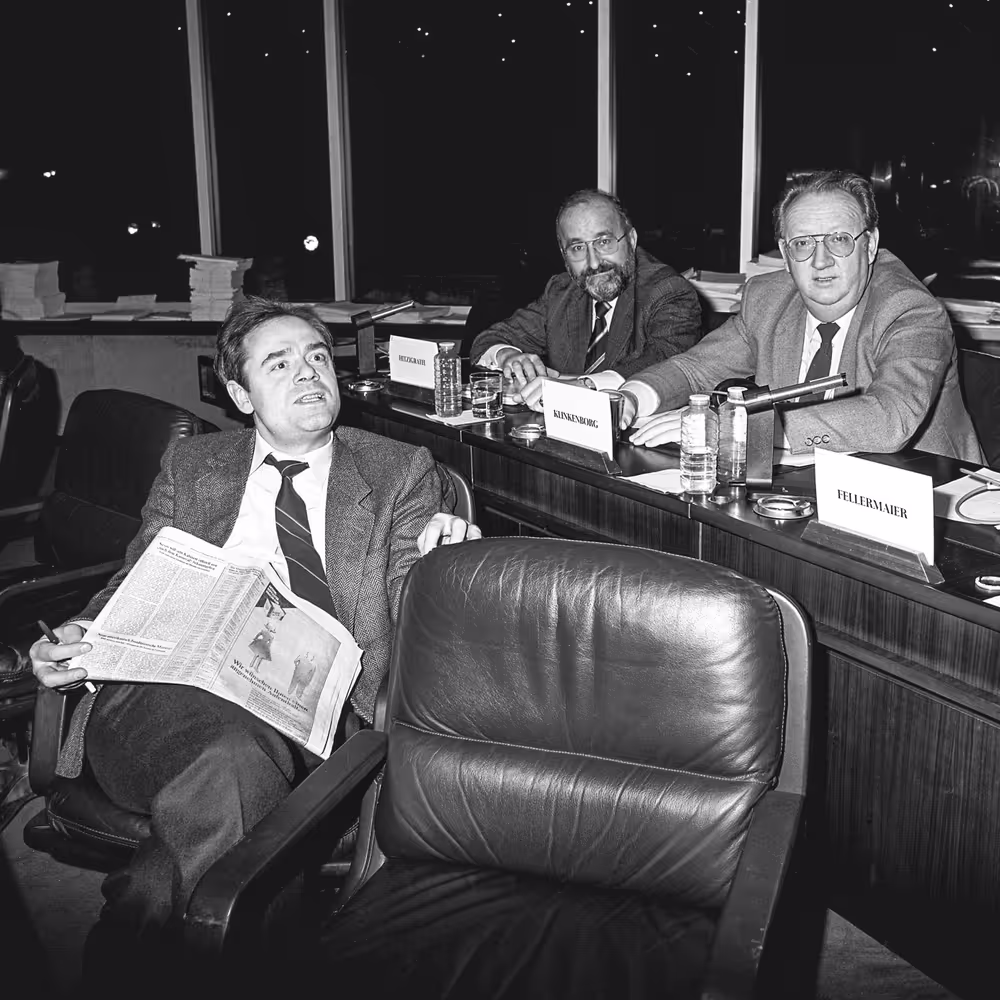 Meeting at the EP in Strasbourg in February 1985