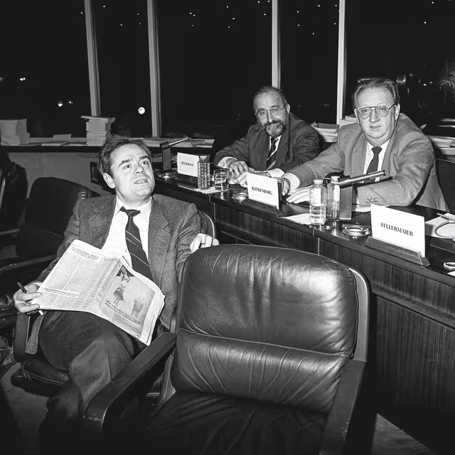 Billede 23: Meeting at the EP in Strasbourg in February 1985
