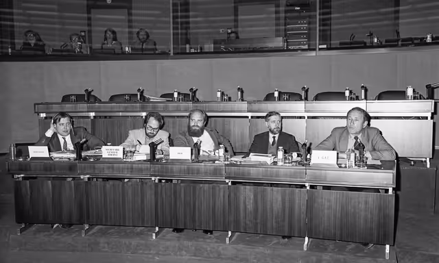 Billede 21: Meeting at the EP in Strasbourg in February 1985