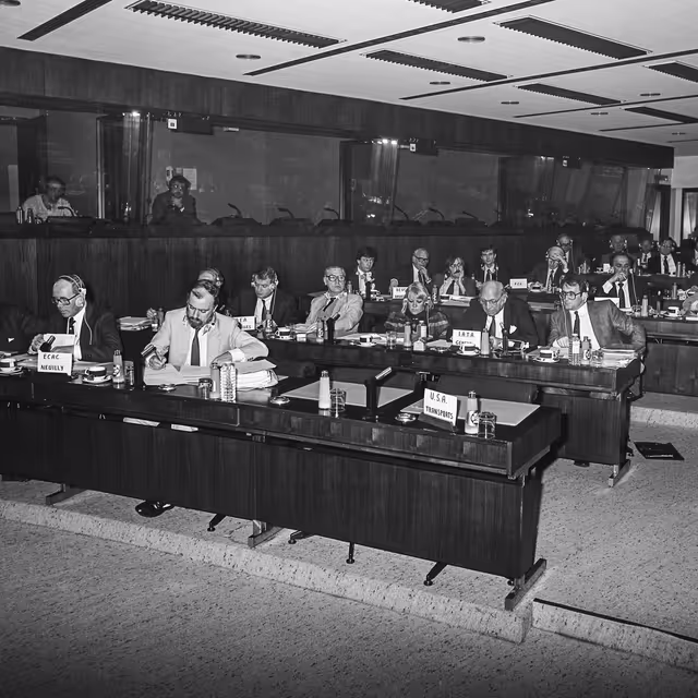 Billede 20: Meeting at the EP in Strasbourg in February 1985.