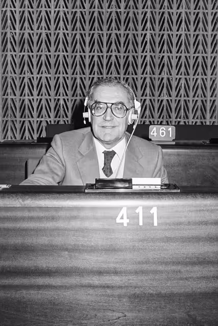 Billede 20: MEP Gustavo SELVA during a session in Strasbourg in February 1985.