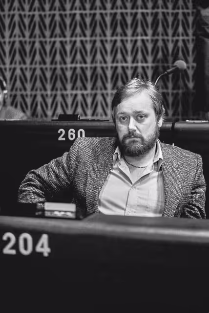 Billede 25: MEP John IVERSEN during a session in Strasbourg in February 1985.