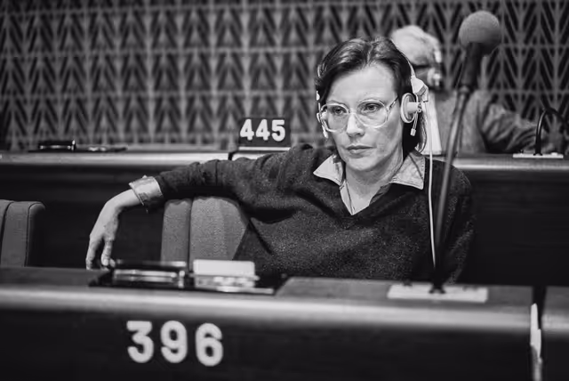 Billede 23: MEP Heidemarie WIECZOREK-ZEUL during a session in Strasbourg in February 1985.