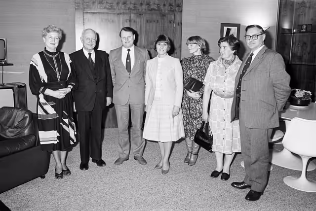 Снимка 10: Pierre PFLIMLIN - EP President and Mep Beate Ann BROOKES meet with guests