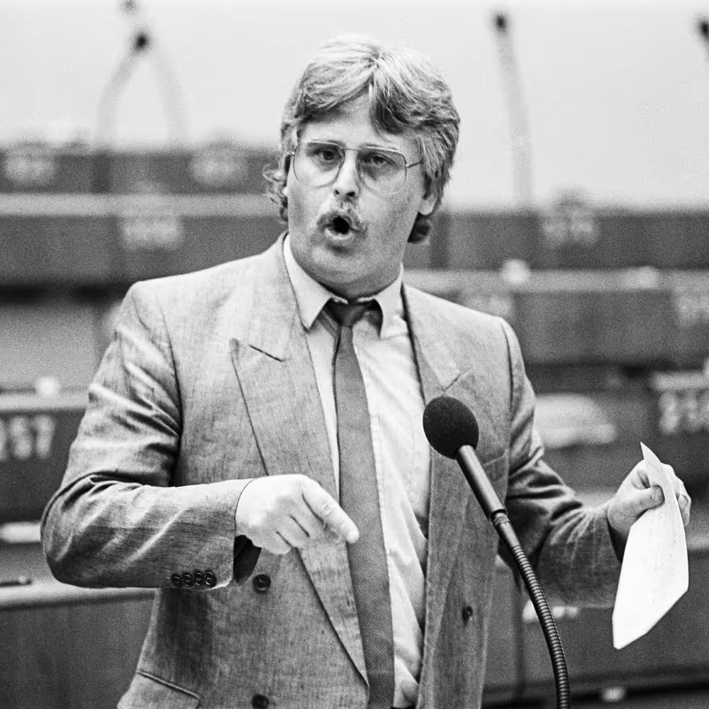 Portrait of MEP Elmar BROK during the Plenary session at the European Parliament in Luxembourg