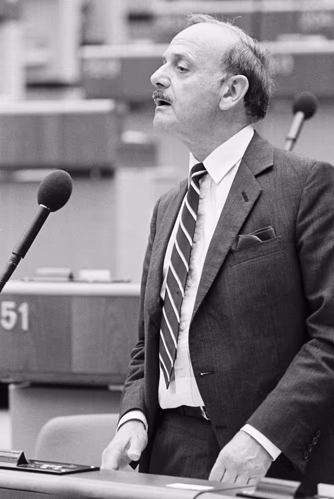 Portrait of MEP Derek PRAG during the plenary session at the EP in Luxembourg