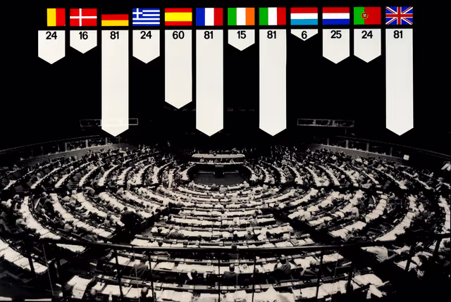 Number of seats per country in the EP following the accession of Spain and Portugal to the EU in 1986.