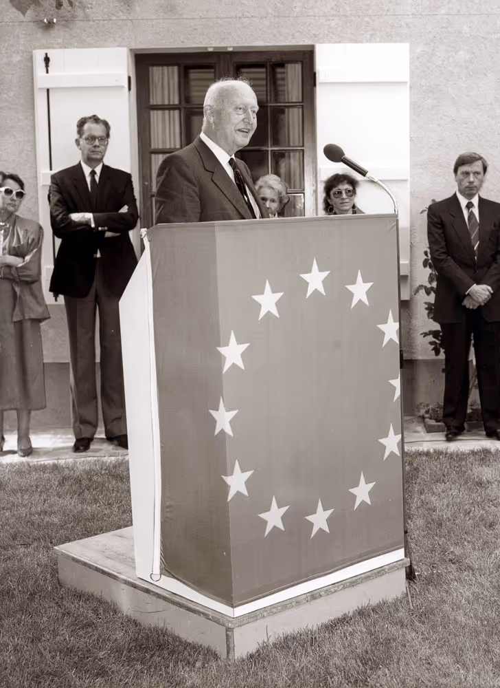 Inauguration of the Jean Monnet House (Maison Jean Monnet) in June 1987