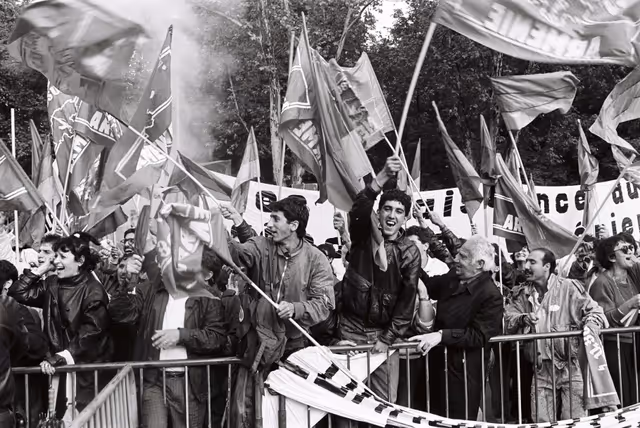 Foto 33: Demonstration for the recognition of the Armenian genocide in Strasbourg on June 1987.