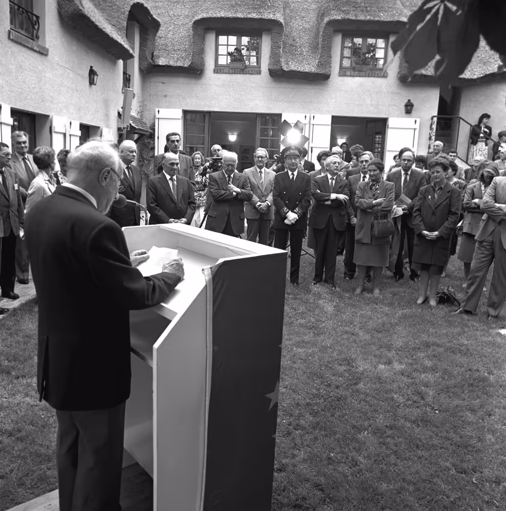 Inauguration of the Jean Monnet House (Maison Jean Monnet) in June 1987