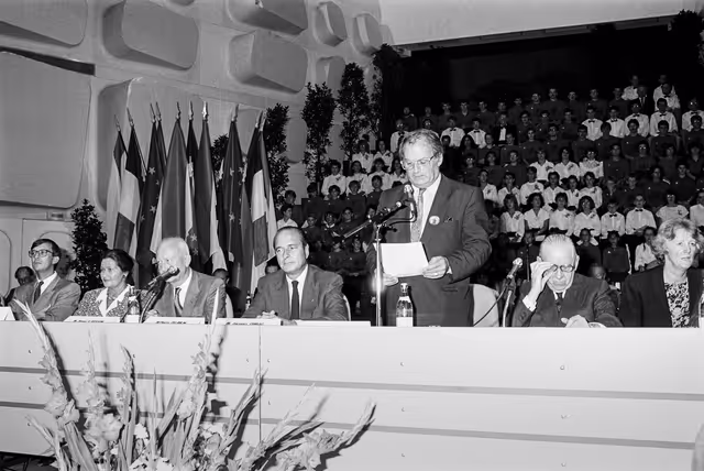 Meeting on ' Strasbourg and Europe ' in the Palais des Congres of Strasbourg
