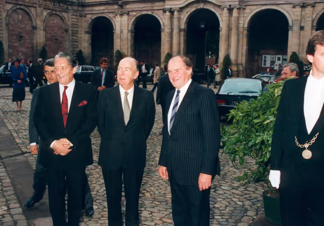 Снимка 3: Official visit by the President of Ireland to the EP in Strasbourg on October 14, 1987