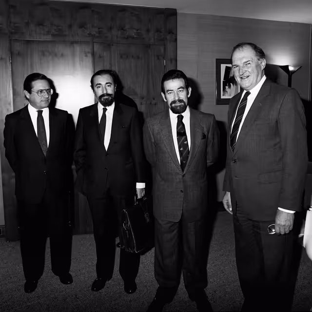 Billede 5: Lord PLUMB - EP President meets with Antoni GUTIERREZ DIAZ and Spanish delegation