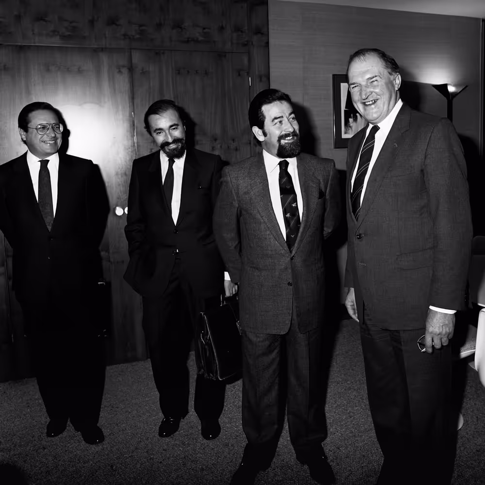 Lord PLUMB - EP President meets with Antoni GUTIERREZ DIAZ and Spanish delegation