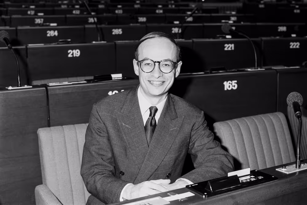 The MEP Gijs de VRIES in Strasbourg in February 1998.