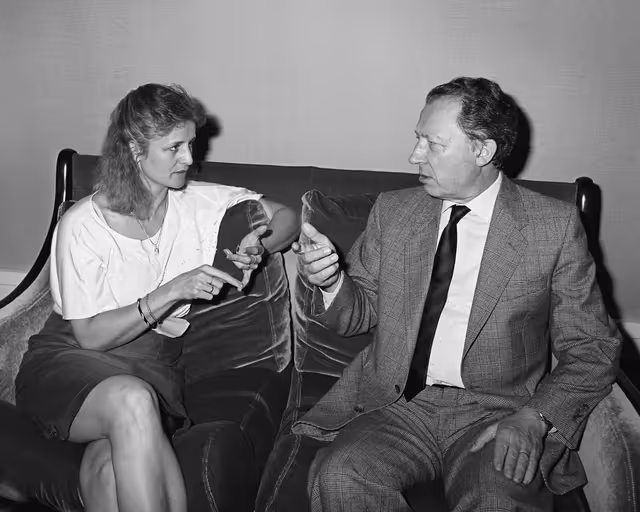 Fotagrafa 3: MEP Carole TONGUE meets with Jacques DELORS - EC President