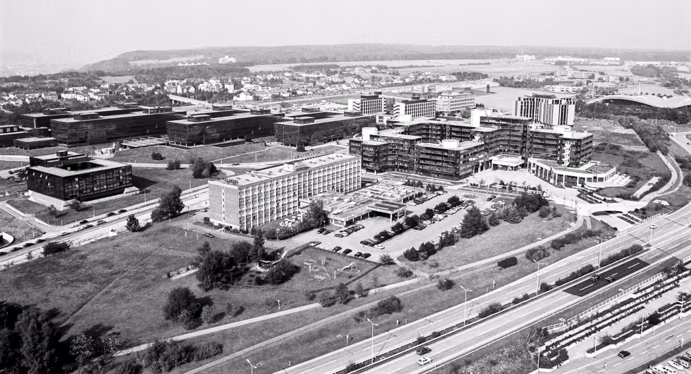 KAD building on the Kirchberg Plateau in Luxembourg