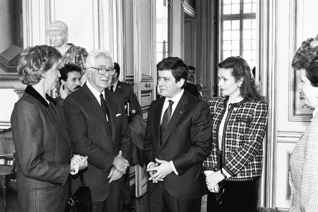 Foto 25: Official visit of Virgilio BARCO, President of Colombia, on the 4th of April 1990 in Strasbourg
