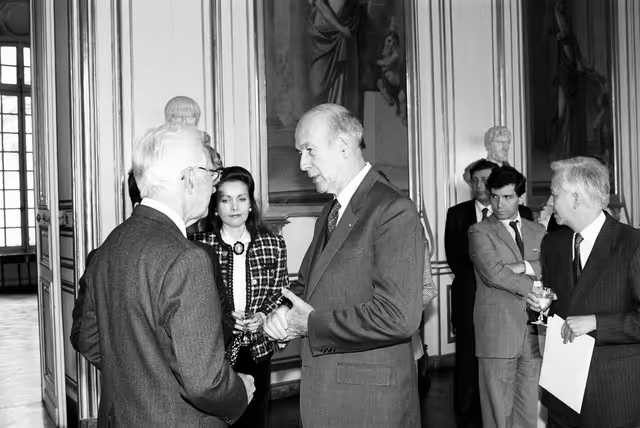 Foto 23: Official visit of Virgilio BARCO, President of Colombia, on the 4th of April 1990 in Strasbourg