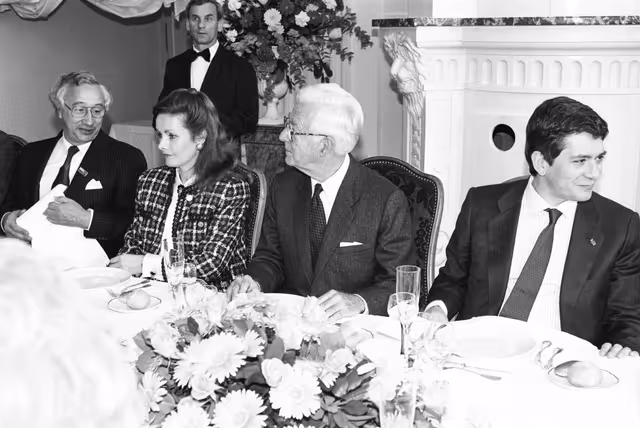 Foto 18: Official visit of Virgilio BARCO, President of Colombia, on the 4th of April 1990 in Strasbourg