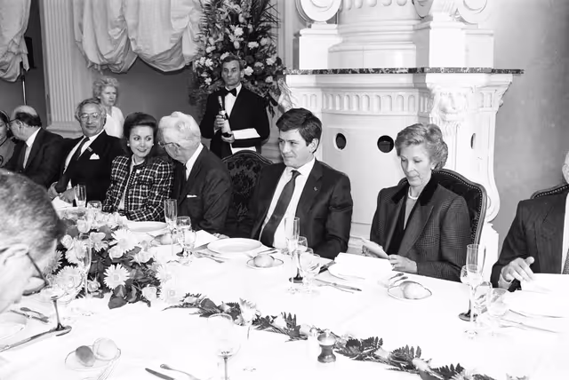 Foto 8: Official visit of Virgilio BARCO, President of Colombia, on the 4th of April 1990 in Strasbourg