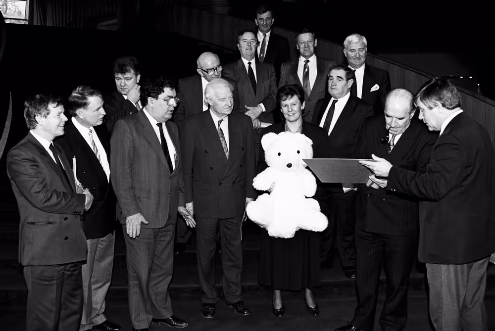 Buddy Bear Trust directors visiting the European Parliament.