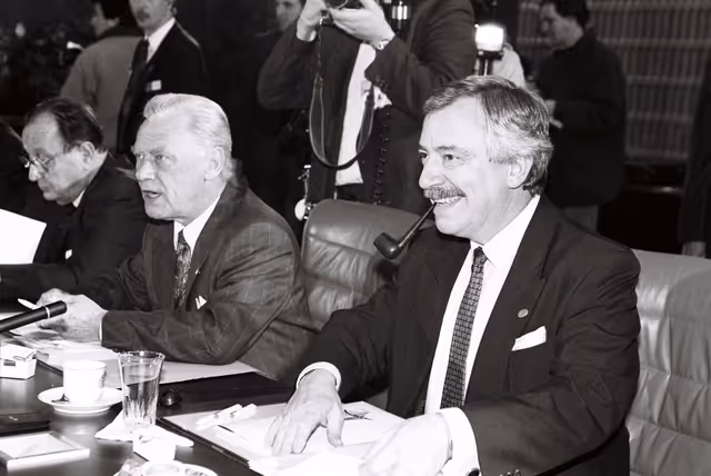 Fotó 28: European Council meeting in Luxembourg on April 8, 1991.
