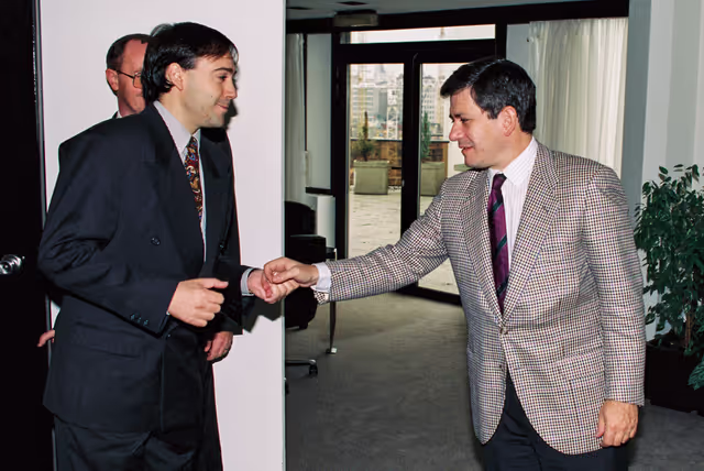 Foto 1: EP President meets with a guest at the EP in Brussels