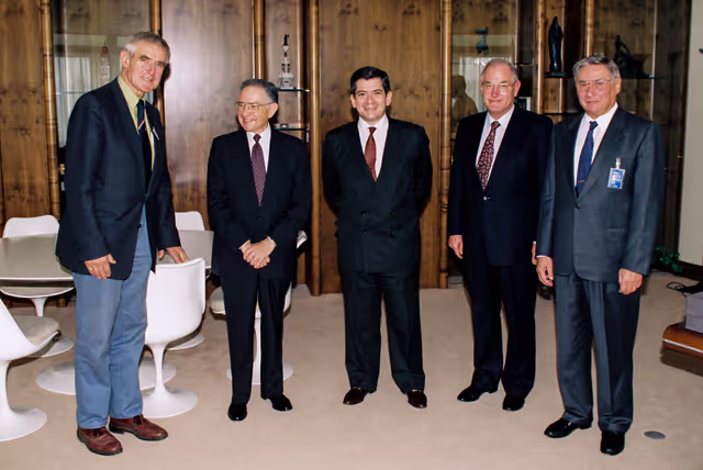 Foto 9: EP President meets with a guest at the EP in Strasbourg