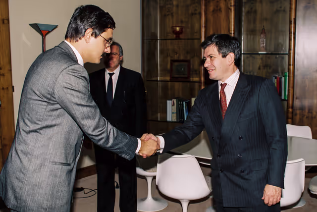Foto 8: EP President meets with a guest at the EP in Strasbourg