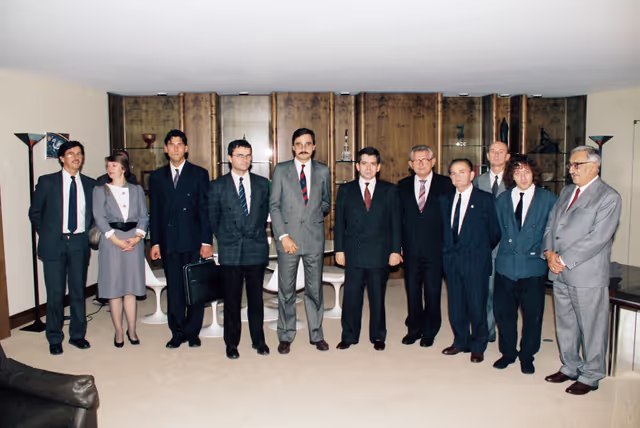Foto 6: EP President meets with a guest at the EP in Strasbourg