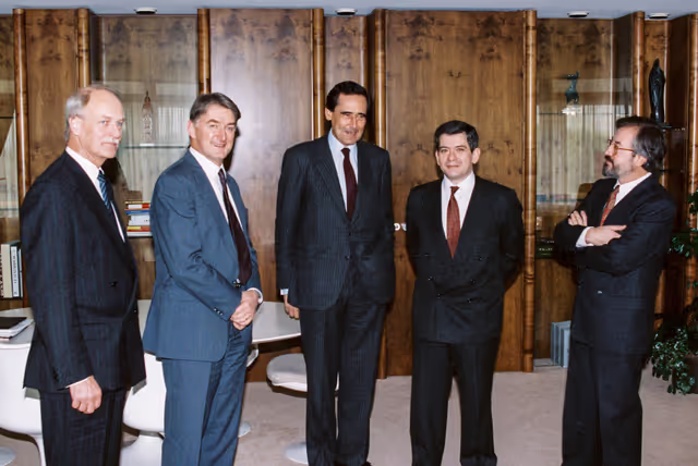 Foto 4: EP President meets with a guest at the EP in Strasbourg.