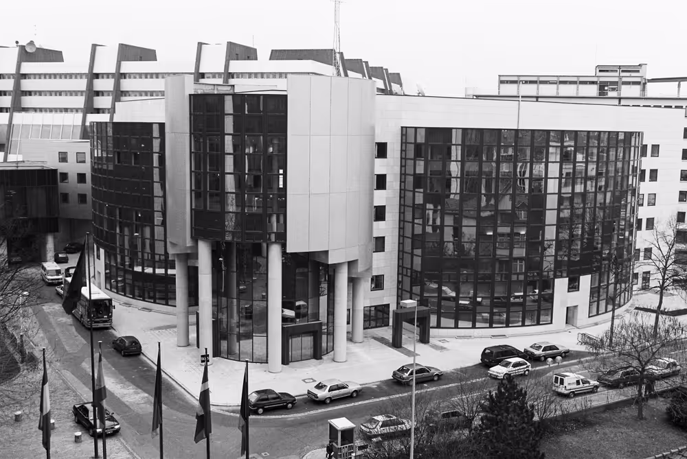 Exterior view on the PFL building in Strasbourg