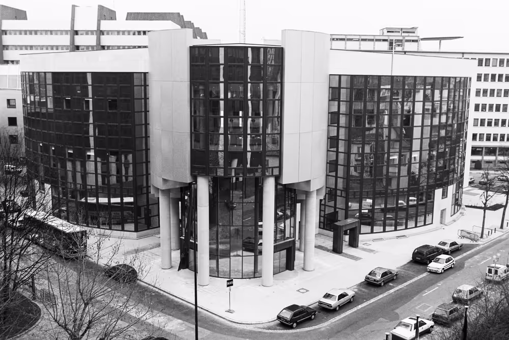 Exterior view on the PFL building in Strasbourg