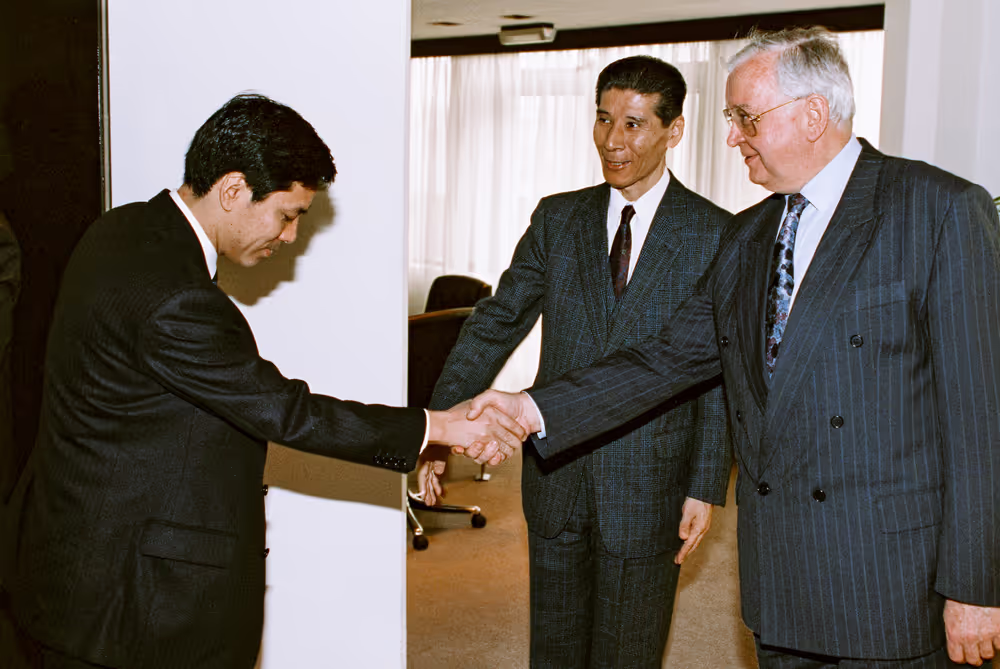 Egon KLEPSCH - EP President meets with TOMIHIKO KOBAYASHI Japan Ambassador