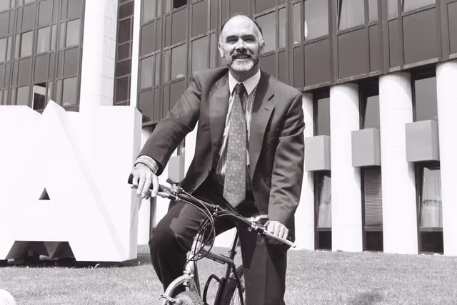 Fotografie 9: The MEP Ian WHITE in Strasbourg in July 1992.