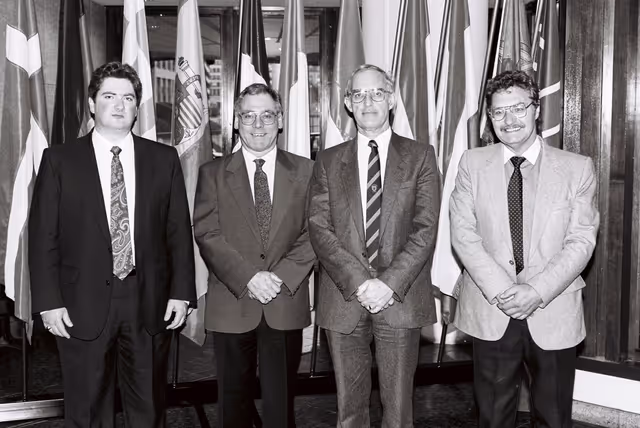 Fotografie 13: The MEP Karl PARTSCH in Strasbourg in July 1992.