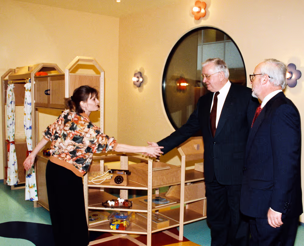 Egon KLEPSCH - EP President in EP nursery