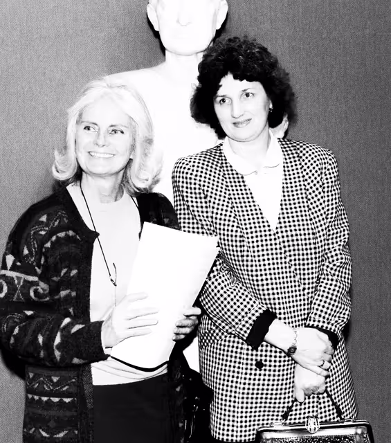 Nuotrauka 3: Alla YAROSHINSKAYA with Carmen DIEZ DE RIVERA ICAZA at the European Parliament.