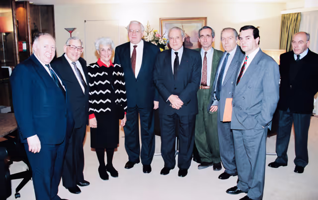 Fotagrafa 5: EP President Egon KLEPSCH meets with Jean-Paul ELKANN President of CRIF (the French Jewish Representative Council)