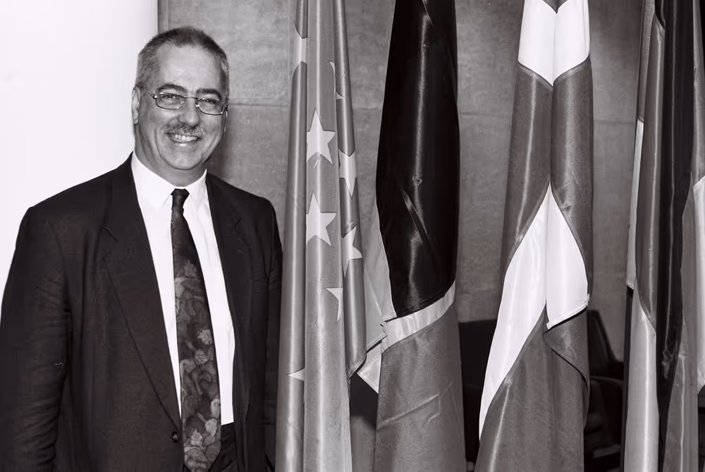 Portrait of MEP Lyndon HARRISON in Strasbourg